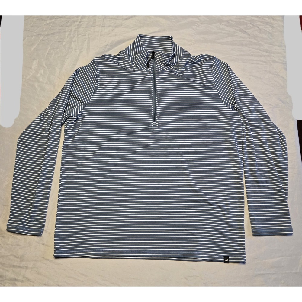 Glyder Limitless Movement Unisex XL 1/4‎ Zip Pullover Striped Super Soft
